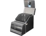 Buyers Products 28-in x 24-in x 18-in Smooth Aluminum Step Box Truck Tool Box 1705281 - Image 4