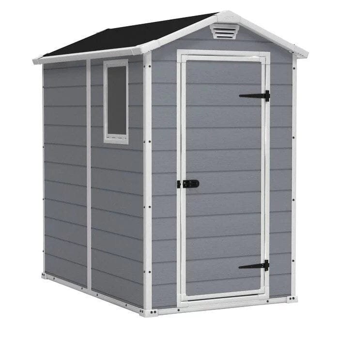 img-2792.jpg Storage Shed: Manor 4X6 S Outdoor Storage Shed, Brown - Image 1